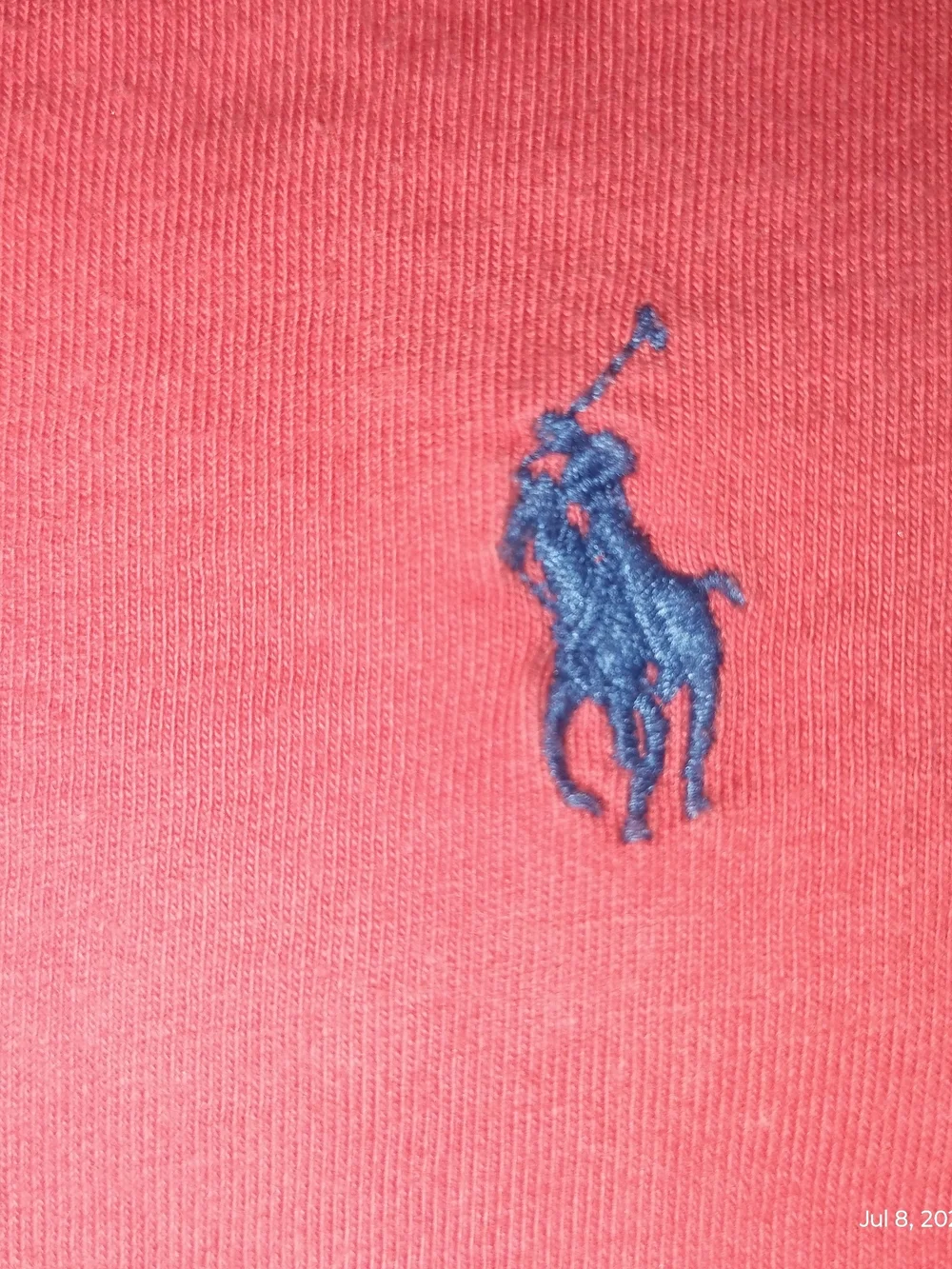Polo by Ralph Lauren Men's XL Crew Neck T-Shirt in Coral